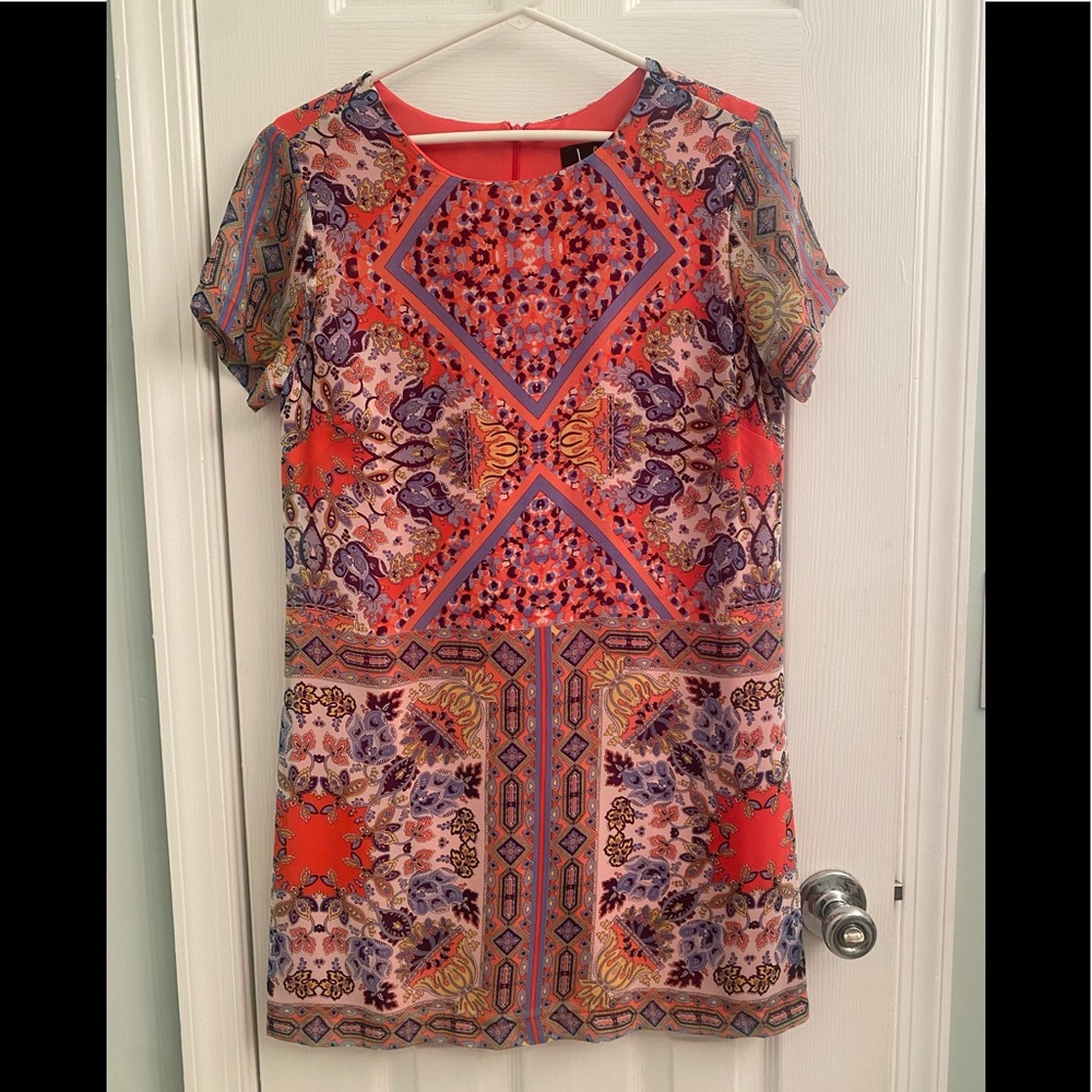 Lulus Tile Print Shift Dress